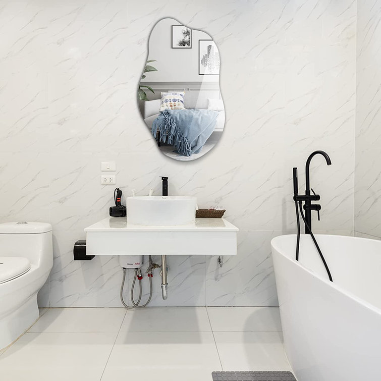 Wrought Studio Asymmetrical Wall Mirror Wayfair